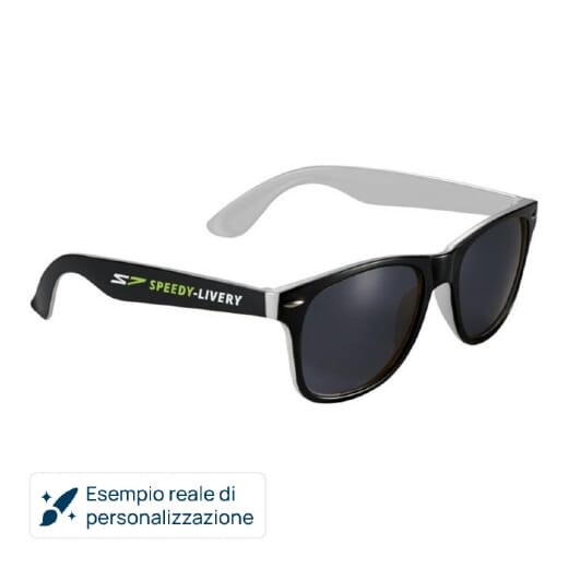 Occhiali da sole SUN RAY neri con colori pop