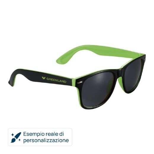Occhiali da sole SUN RAY neri con colori pop
