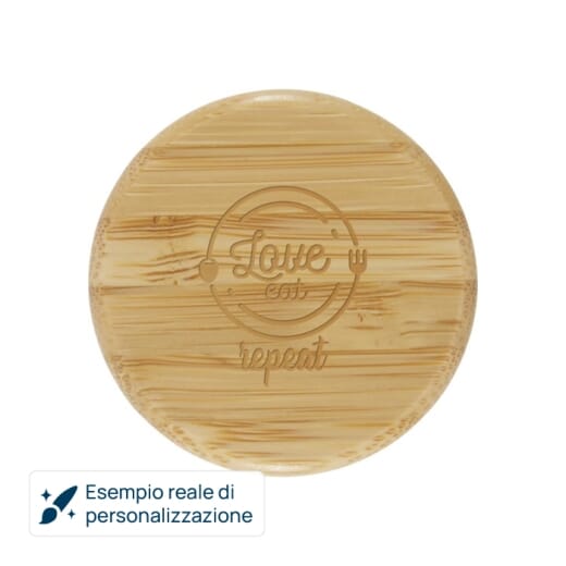 Borraccia in vetro con protezione in silicone TIDAN