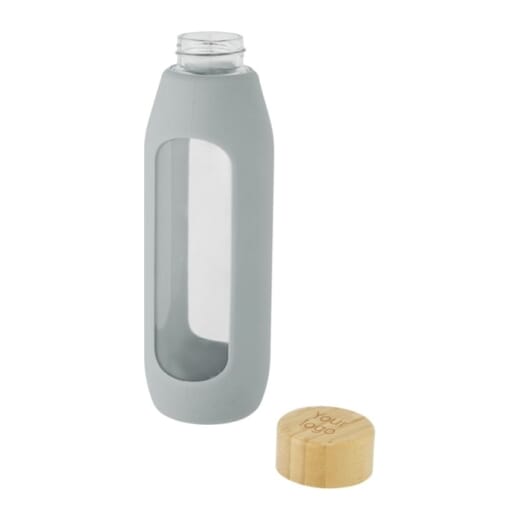 Borraccia in vetro con protezione in silicone TIDAN