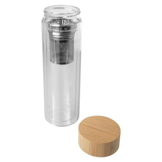Borraccia in vetro con infusore BAILEY 400ml