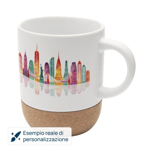 Tazza a sublimazione con base in sughero BILLIE