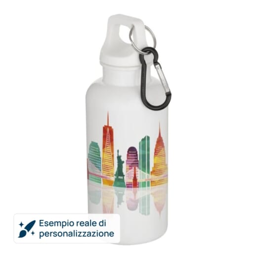 Borraccia in plastica riciclata OREGON S - 400 ml