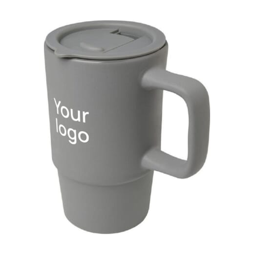 Tazza in ceramica con coperchio CARTER 450 ml
