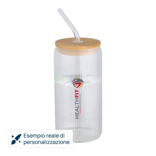 Contenitore in vetro con cannuccia MIRAGE 500 ml