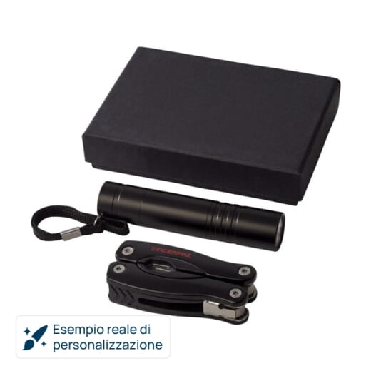 Set con coltello multifunzione e torcia a LED SCOUT