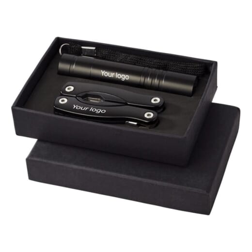 Set con coltello multifunzione e torcia a LED SCOUT