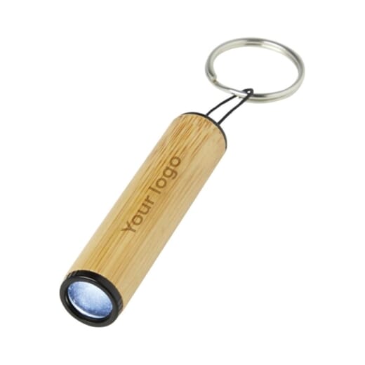 Portachiavi in bambù con luce CANE