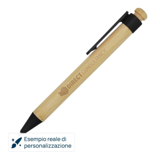 Penna in plastica riciclata e bambù RATTAN