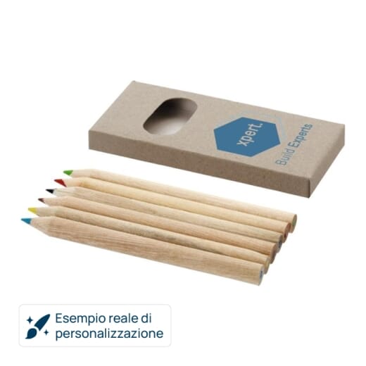 Set matite colorate da 6 pezzi AYOLA