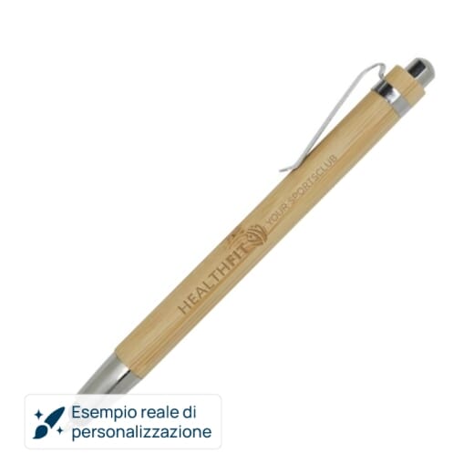 Penna in bambù con touch screen ELM