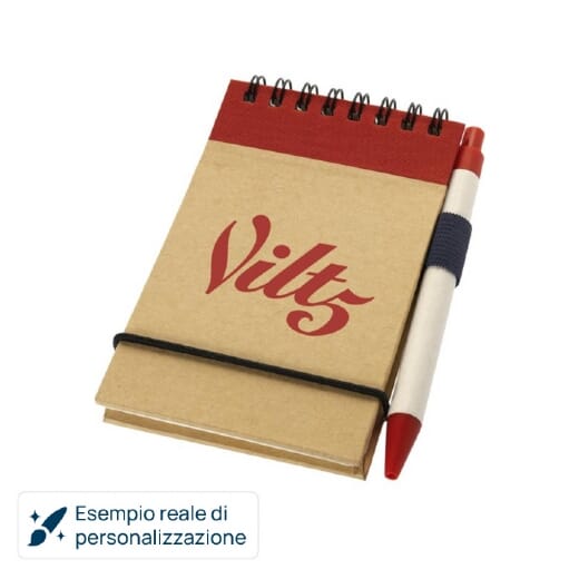 Taccuino riciclato A7 con penna ZUSE