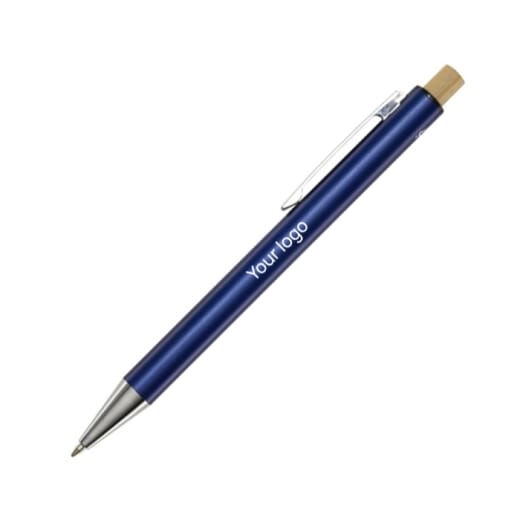 Penna a sfera in alluminio riciclato CYRUS BLACK