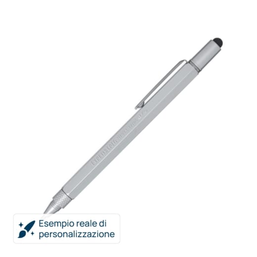 Penna multifunzione in alluminio riciclato DORA
