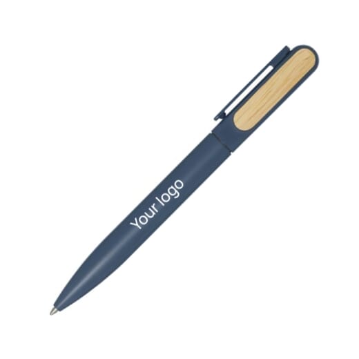 Penna con dettaglio in bambù BLANCA BLACK