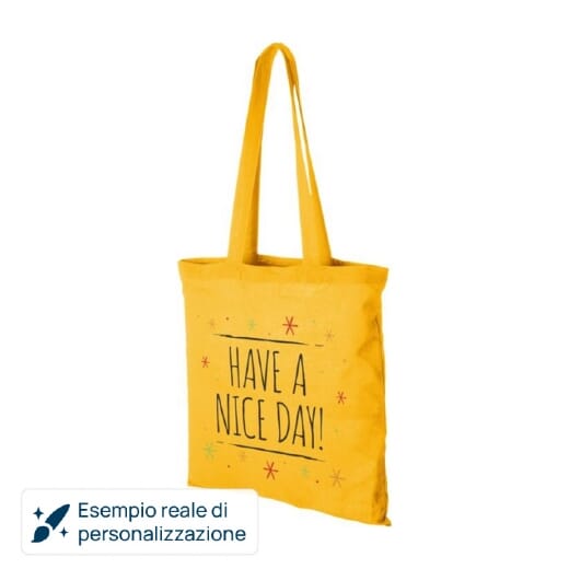 Shopper personalizzabile in cotone MADRAS