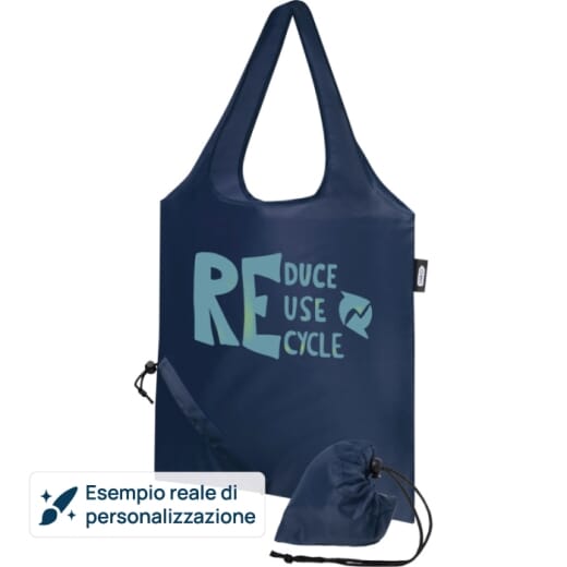 Tote bag pieghevole in rpet SABIA