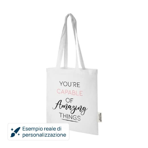 Tote bag personalizzabile in cotone MADRAS 7L