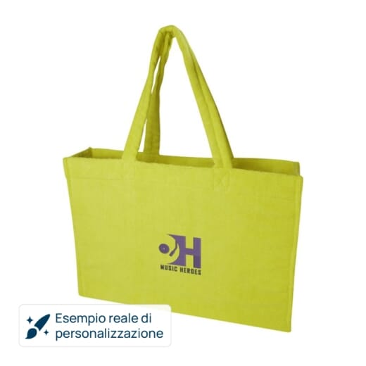Tote bag per la spiaggia in spugna riciclata SIAM