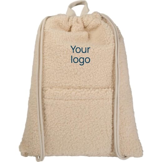 Zaino con cordoncino in sherpa riciclato BEAR