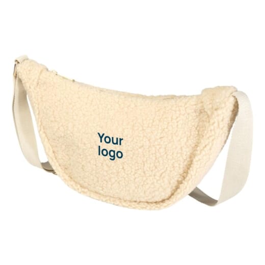 Borsa a tracolla in sherpa riciclato BEAR