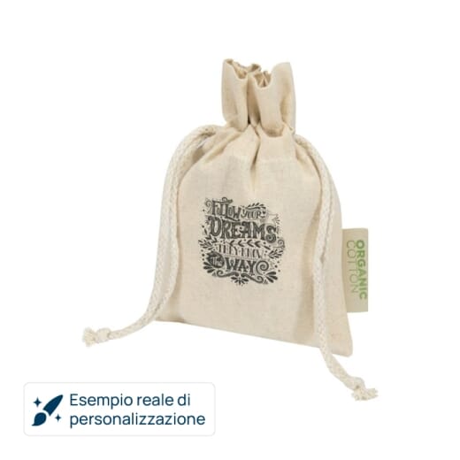 Sacchetto regalo in cotone biologico ODISHA S