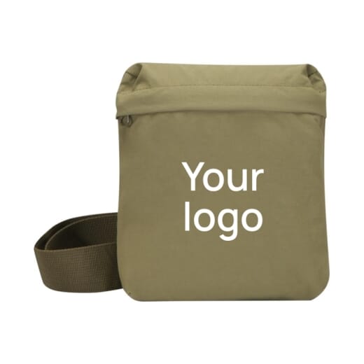 Borsa a tracolla in nylon riciclato ARCA