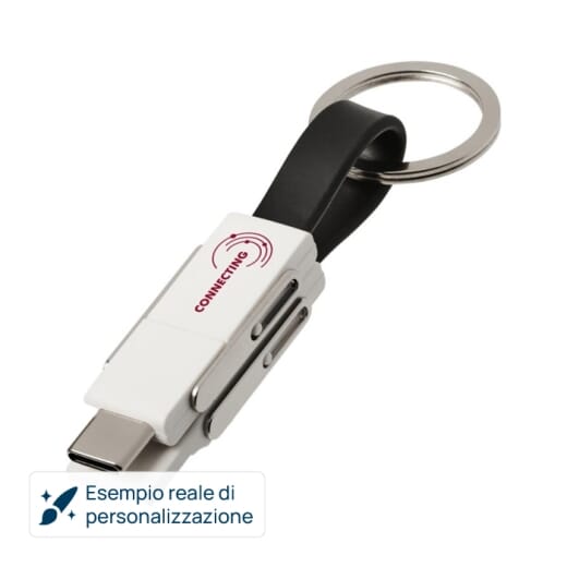 Portachiavi con cavo 4 in 1 ONE