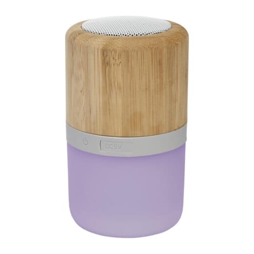 Speaker in bambù con luce AUREA