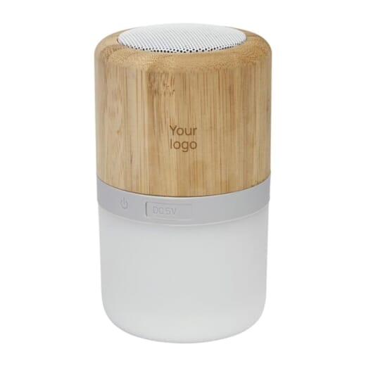 Speaker in bambù con luce AUREA