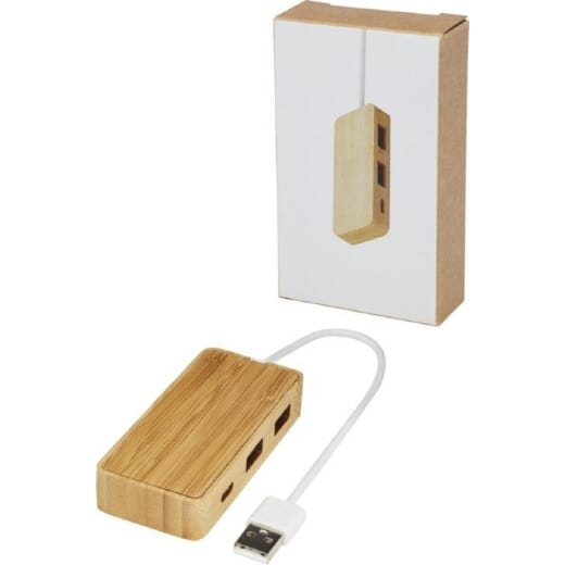 Hub USB in bambù TAPAS