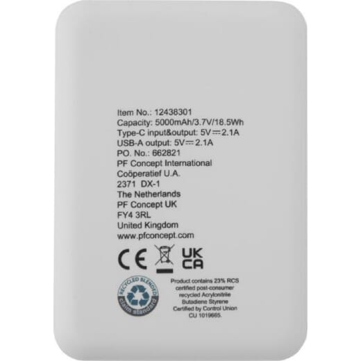 Power bank in plastica riciclata ASAMA