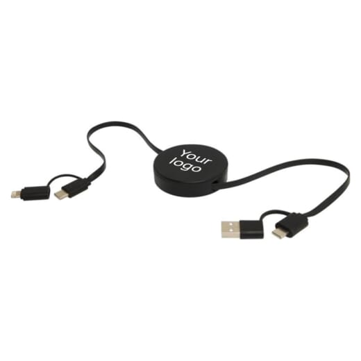 Cavo retrattile 5-in-1 in plastica riciclata CITALA