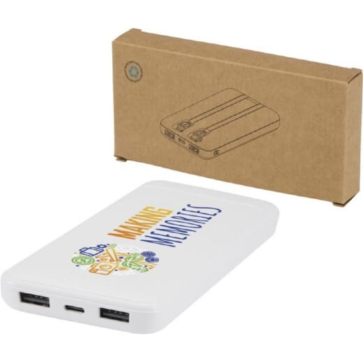 Power bank con 2 cavi integrati ADHIL