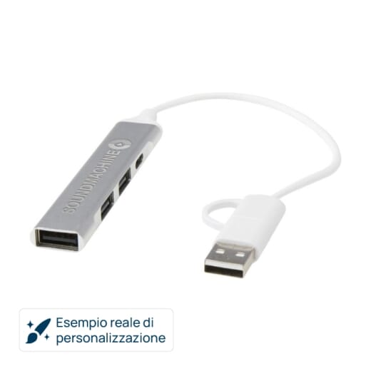 Hub usb-a e tipo c 4 porte ALKAID