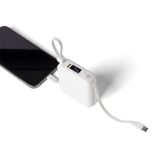 Powerbank con doppio cavo integrato JONA