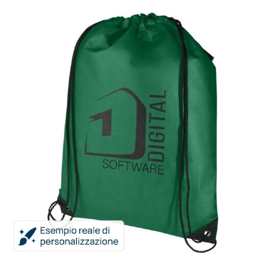 Sacca in TNT riciclato EVERGREEN 5L