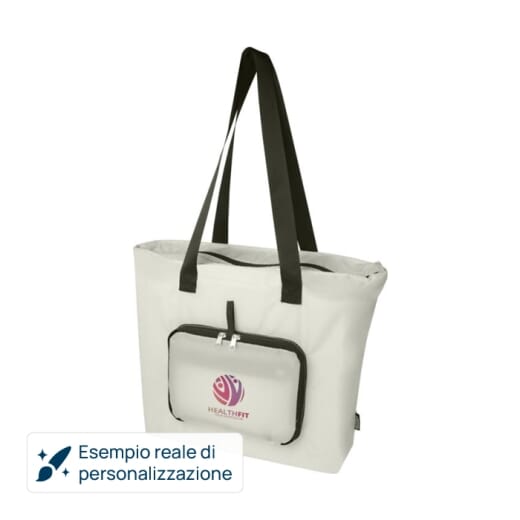 Tote bag pieghevole in RPET ECOFOLD