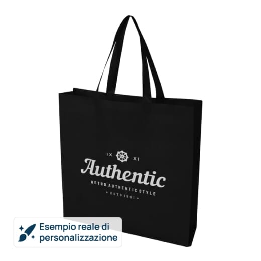 Tote bag a soffietto in tessuto non tessuto riciclato ECOSEAL