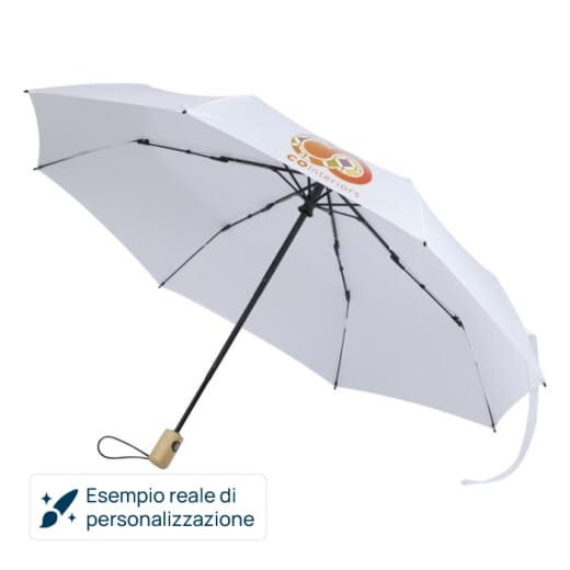 Ombrello pieghevole automatico in RPET RENEE