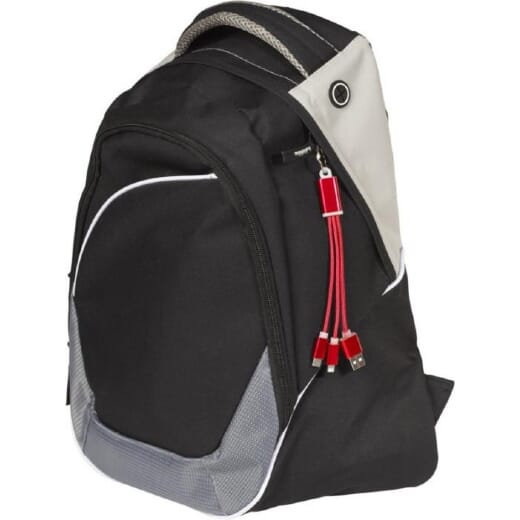 Portachiavi METAL con cavo ricarica 3 in 1