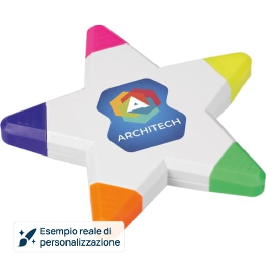 Evidenziatore SOLVIG a forma di stella