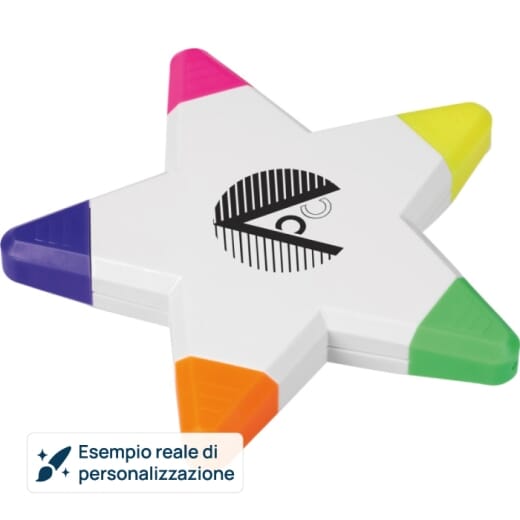 Evidenziatore SOLVIG a forma di stella