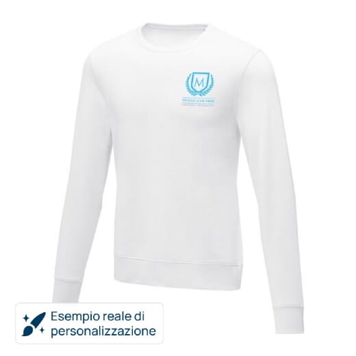 Felpa da uomo girocollo ZENON