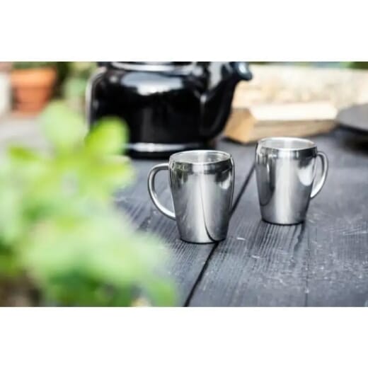Set 2 tazze in acciaio inox riciclato NAYA 200 ml