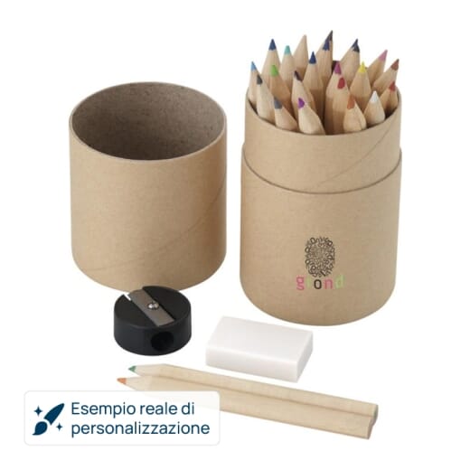 Set matite colorate 26 pezzi WOODBY
