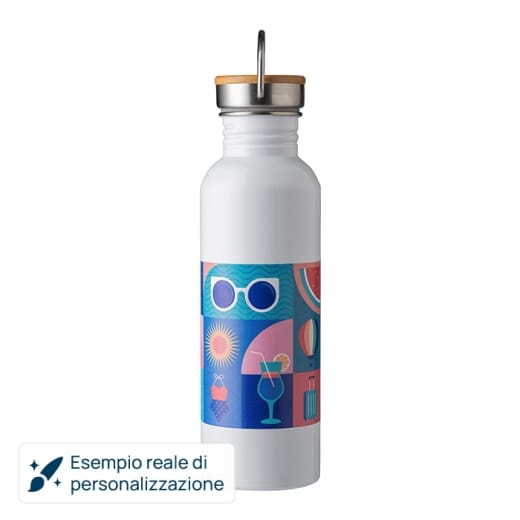 Borraccia in acciaio inox POPPY 700 ml