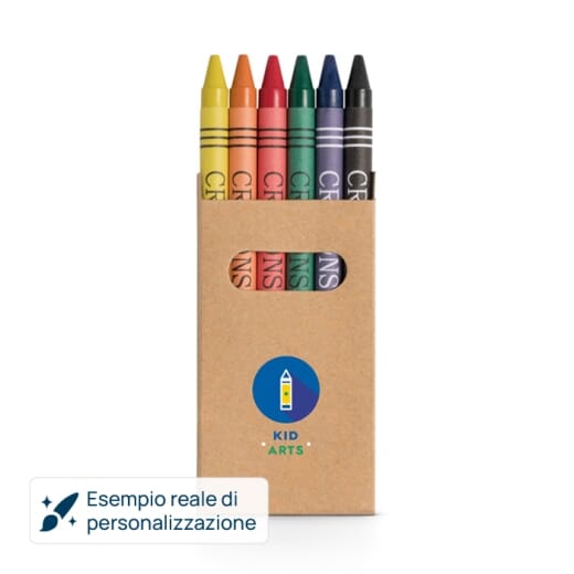Scatola con 6 pastelli a cera EAGLE