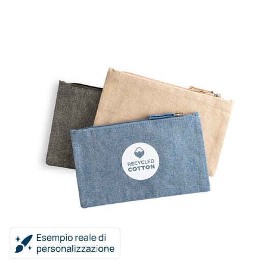 Pochette personalizzate MILLIE cotone riciclato