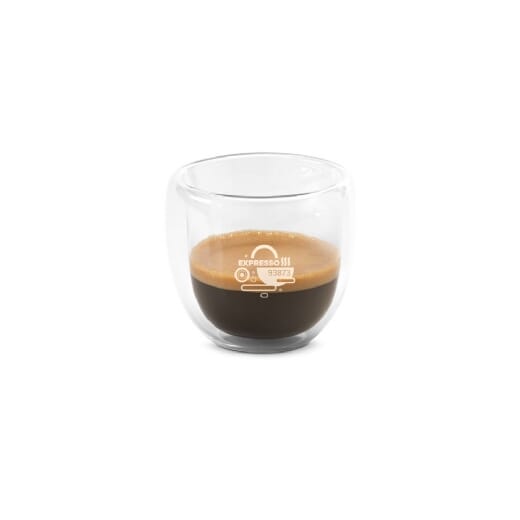 Set due tazze in vetro da caffè EXPRESSO - 75 ml